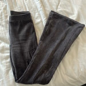Aerie Ribbed Velour Flare Leggings
